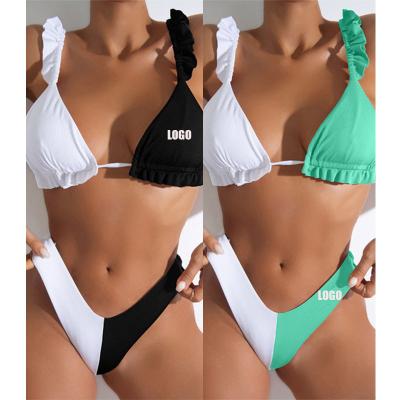 China One Piece Hollow Mini Micro BikinBrazil Two Piece Swimsuit Women Bandeau Bikini Swimwear Women Plus Size Swimwear for sale