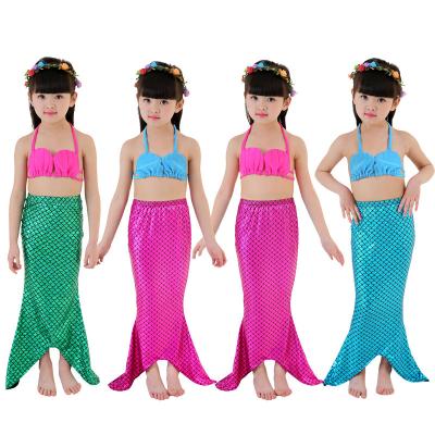 China Girls And Kids Breathable Free Fhipping Mermaid 3 Piece Swimsuit for sale