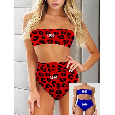 China Free Shipping Summer Women's Plus Size Wrap Padded Waist Cheeky Bikini Top Set Swimsuit For Women for sale