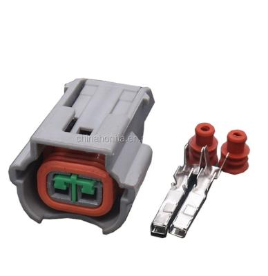 China Honha Automotive 2 Pin Lug Plug / Waterproof Automotive Female Connector PU465-02127 for sale