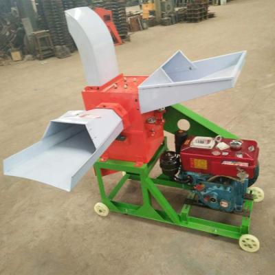 China Make Animal Feed Weiwei 9ZF400 Diesel Engine Grass Cleaver Hammer Mill Chaff Cutter For Sale for sale