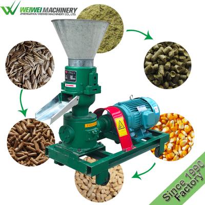 China Weiwei Grain Feed Die Flat Animal Poultry Chicken Duck Rabbit Food Feed Pellet Making Granulator Machine for sale