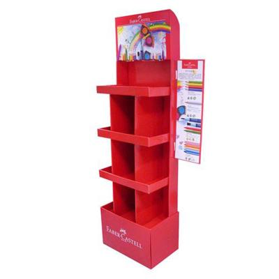 China Supermaket Customized Supermarket Promotional Floor Standing Retail Advertising 5 Shelves Wire Rack Lays Pop Up Potato Chip Display Racks for sale