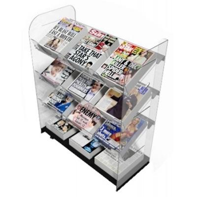 China New Design Customized Small Modern Convenient Shops Acrylic Display Rack With Low Price for sale