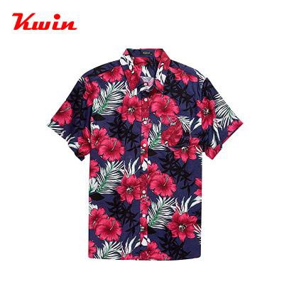 China Customized Anti-pilling Men's Beach 3d Shirts Printing Hawaiian Shirt Shorts Sleeves 