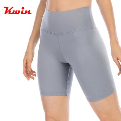 China Anti-Wrinkle Shorts Slim Women Fitness High Waist Fashion Casual Biker Shorts Cycling Shorts OEM Streetwear Bottoms Knee-Length Summer Slim for sale