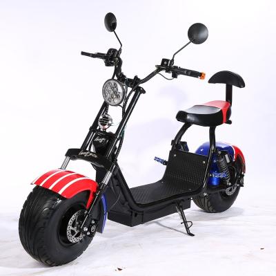 China Manufacturer sells 60V 1000-1500W city driving Citycoco two-wheel lithium electric scooter 10 - 20Ah for sale