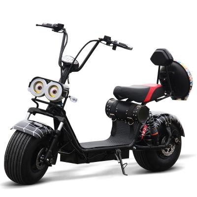 China Manufacturer Sells 60V 1000-1500W City Driving Citycoco Electric Two-wheeler Lithium Scooter 10 - 20Ah for sale