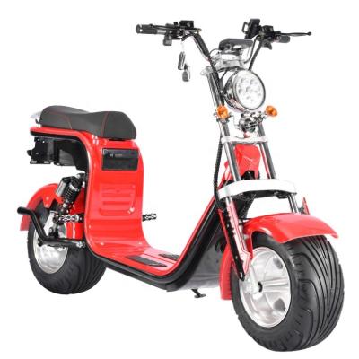 China Manufacturer Sells 60V 1000-1500W City Driving Citycoco Electric Two-wheeler Lithium Scooter 10 - 20Ah for sale