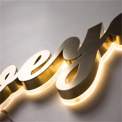 China Buildings make backlit logo metal letter sign light letters led signs signage sign light channel letter for sale