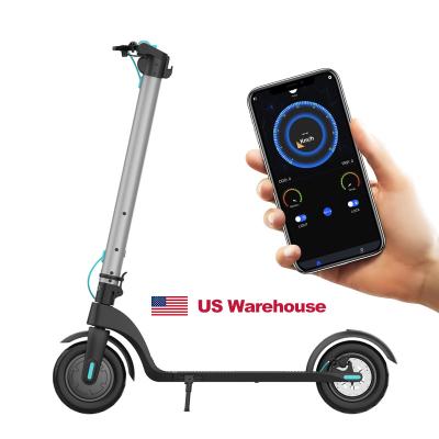 China USA unisex warehouse in stock dropshipping electric scooter X7 2 wheeler adult 8.5 inch folding electric scooters 350W for sale