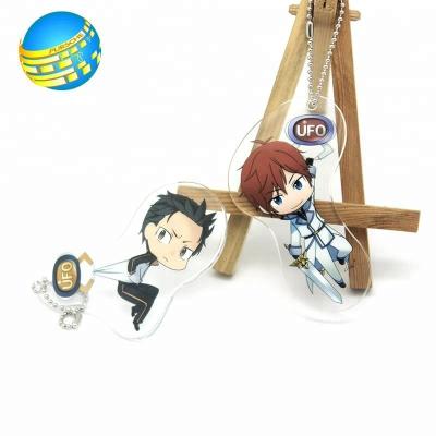 China Art& Various lovely anime figure keychains collectable custom acrylic for sale