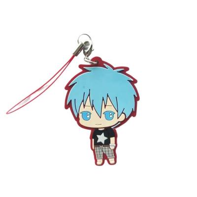 China Art& 2022 Collectable Hot-Selling Popular Anime 2D Figure Rubber Cell Phone PVC Custom Strap Phone Pendant Charm For Souvenir Gift for sale