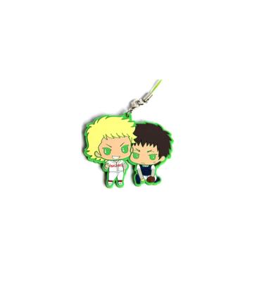 China Art& High quality collectable custom phonechain high quality custom soft rubber keychain PVC keychain plastic keyholder silicon cute anime cartoon figure keychain for sale