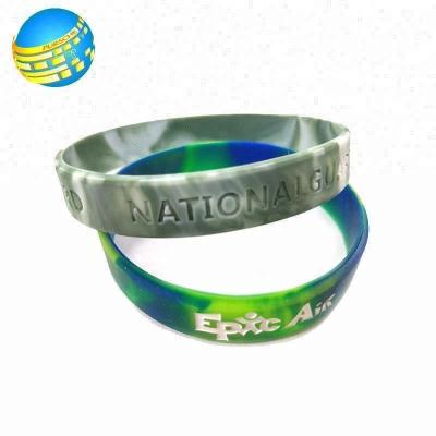 China Fashion Personalized Custom Logo Printed Wholesale Manufacturer Silicone Wristband Artificial Wristband For Sports High Quality Rubber for sale