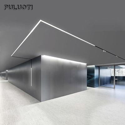 China Home Living Rimless Application Linear Magnetic Dimmable Smart Track Light for sale