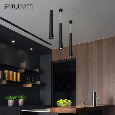 China Modern Customized Classic Hanging Chandelier Black Modern Pendant Light Led 7w For Home Hotel for sale