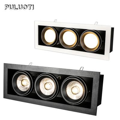 China Embeded gu10 36w 54w high quality commercial aluminum recessed indoor living room led spot downlight for sale