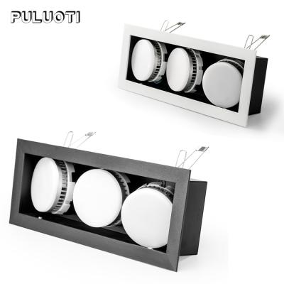 China Puluoti Modern High Quality Simple Style Recessed Mounted Aluminum 15W 21W 27W Housing Office Hotel Indoor Led Downlight for sale