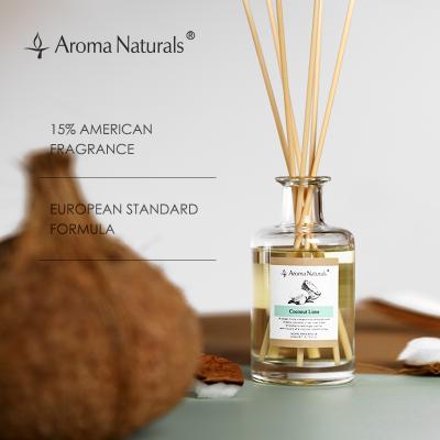 China Home Fragrance Room Tubular Diffuser and Home Decoration Aroma Christmas 2021 Natural Smart Transparent Reed Diffuser for sale