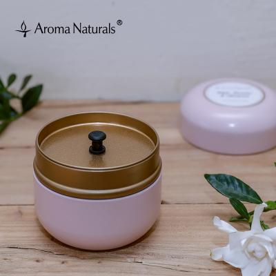 China Aroma Scented Natural Scented Candles Scented Tin Scented Candles Tinplate Aromatherapy Luxury Small Black Wax for sale