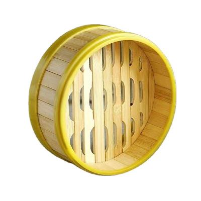 China Sustainable Hot-selling Bamboo Steamer Kitchen Utensils 26cm Set Dumpling Point Bamboo Basket for sale