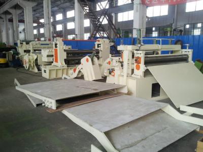 China 20T CR / HR Automatic Slitting Machine ZJX-3 x 1600 With Decoiler And Recoiler for sale