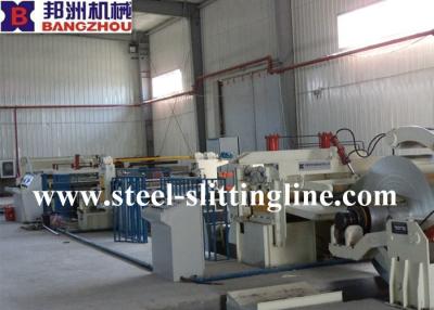 China Automatic High Speed Steel Slitting Line CR / HR , 0.3 - 3mm Thickness with recoiler for sale