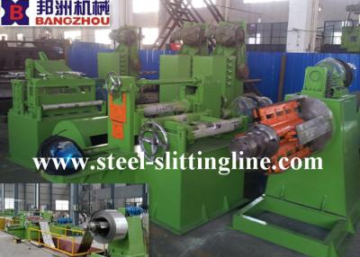 China Simple Steel Coil Slitting Line 0.5-2mm x 800mm With Decoiler and Recoiler for sale