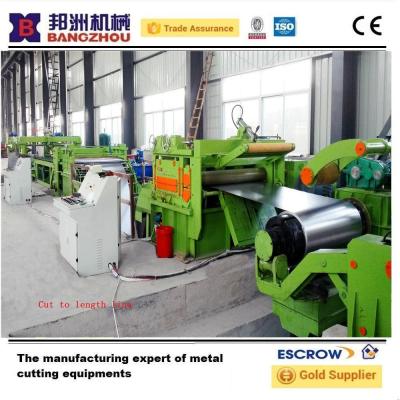 China CR HR thin steel coil uncoiler-straightening-cut to length line for sale