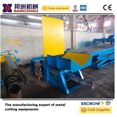 China Industrial 10T Steel Coil Upender Machine 90 Degree Customized for sale