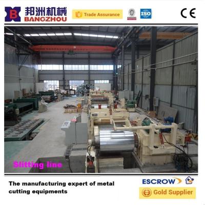 China CR / HR Automatic Steel Coil Slitting Machine For Stainless Steel 1600mm for sale