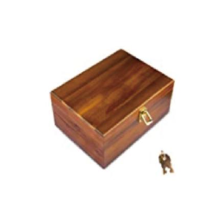 China Handmade wooden box with hinged lid keepsake box with lock oak box for sale