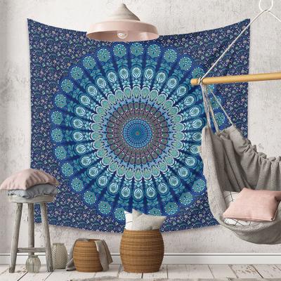 China Custom Colorful Bohemian Wall Hanging Mandala Tapestry Custom Print Modern Indian Arabic Bedroom Blanket Zodiac Tapestry Wall for sale