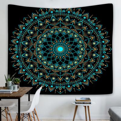 China Large Modern Multicolor Bohemian Tapestry Mandala Wall Hanging Psychedelic Tapestry Wall Hanging Boho Chakra for sale