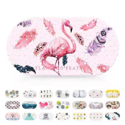 China Durable Cartoon Oval Bathroom Anti Slip Quick Dry Mat for sale