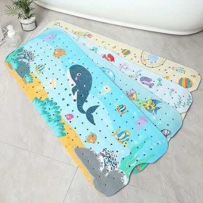 China Sustainable Baby PVC Cute Non Slip Bath Mat For Kids for sale