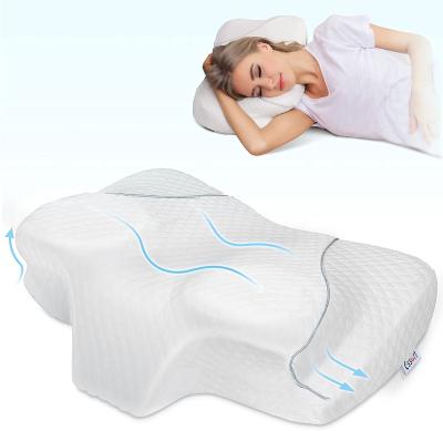 China Ergonomic Orthopedic Therapy Neck Pillow For Neck And Shoulder Pain Pillow Memory Foam Cervical Pillow for sale