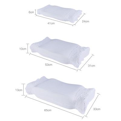 China Orthopedic Curved Folded Baby Memory Foam Pillow Protector Baby Sleeping Pillow Newborn Infant Vertebrae Memory Foam Head Rest Pillow for sale