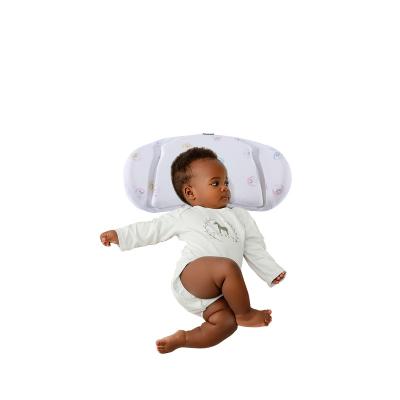 China Folded Folded Two Layers Adjust Size To Prevent Baby Flat Head Head Shaping Pillow Memory Foam Baby Sleeping Newborn Pillow for sale