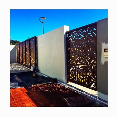 China Easily Assembled Decorative Laser Cut Screen Metal Panel Divide Exterior Privacy Screens From Sheet Metal Panels For Security for sale