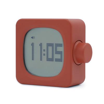 China LUMINOVA Cubic Night Light USB Smart Charge Digital Mini Alarm Clock for sale