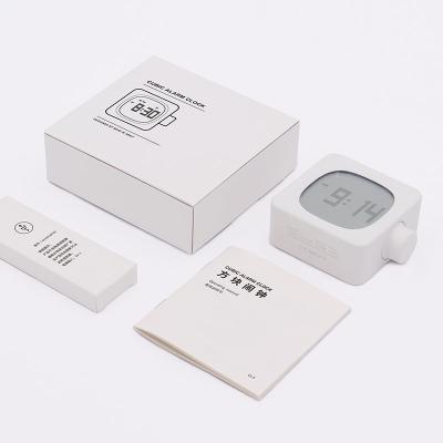 China 2021 Hot New Arrival Product Minimalistic Tabletop Alarm Clock Night Light Alarm Clock for sale