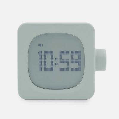 China Modern Bedside Sleeping Night Light Two Automatic Alarm Set Digital Clock for sale