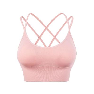 China New Arrival Breathable Customize Design Fast Delivery In Stock Sexy Sports Bra Hot Selling Cheap Price Fitness Bras for sale