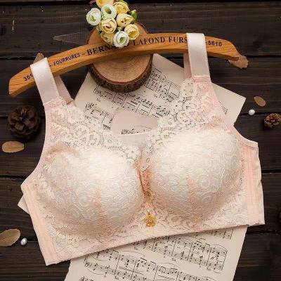 China Cotton Lace Viable Bra Printed Edge Plus Size Sexy Big Size Women's Sexy Big Size Women's Coverage 3/4 Bow Decoration 3/4 Bow Waist Bra Padded Bra for sale