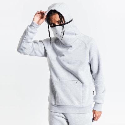 China custom Anti-wrinkle logo winter heavyweight white plus size high neck street fashion hip hop cotton men's hoodies high quality hoodie for sale