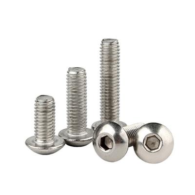 China HEX OEM ODM Button Socket Head Bolt Machine Screws m2 m3 m4 m5 m6 m7 m8 m10 ISO 7380 for sale