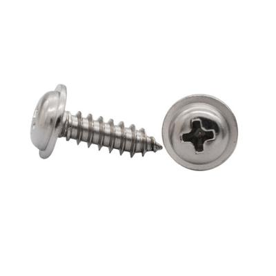 China SS304 SS316 Truss Cross Head Self-Drilling Self-Tapping Screw Pan Washers Tapping Screw M4.2 for sale