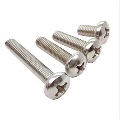 China DIN7985 M3*5 - M3*50 Machine Screw Stainless Steel Phillips Pan Over Fasteners for sale